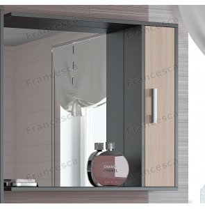Шкаф-зеркало Francesca Eco 80 дуб-венге