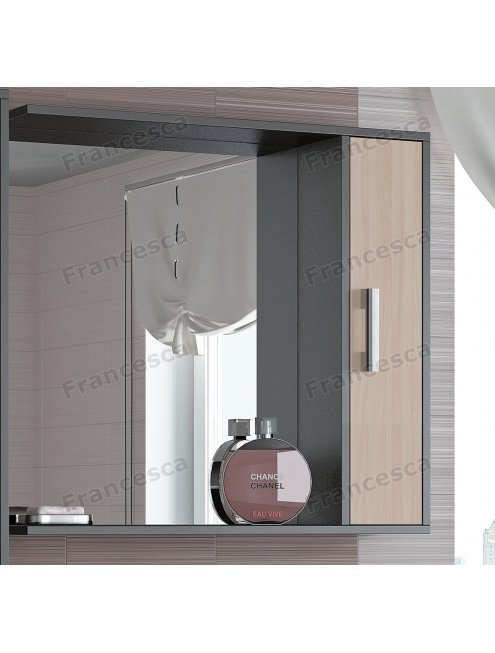 Шкаф-зеркало Francesca Eco 80 дуб-венге