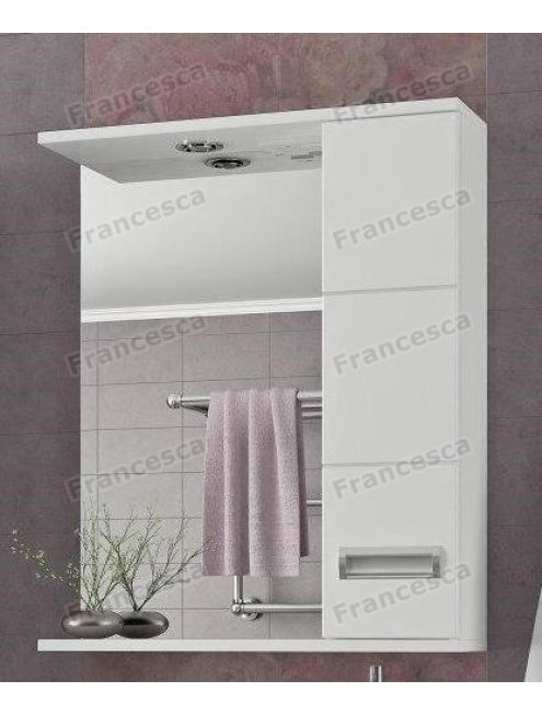 Зеркало-шкаф Francesca Кубо 60 С белый