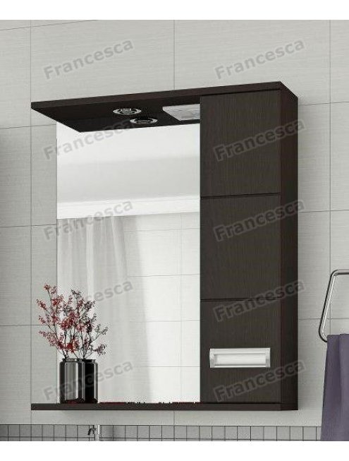 Зеркало-шкаф Francesca Кубо 60 С венге, левый