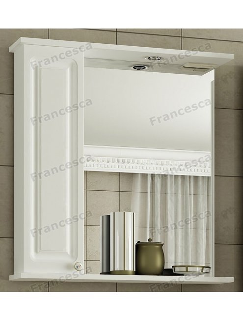 Шкаф-зеркало Francesca Империя 75 белый