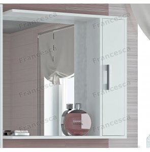 Шкаф-зеркало Francesca Eco 75 белый